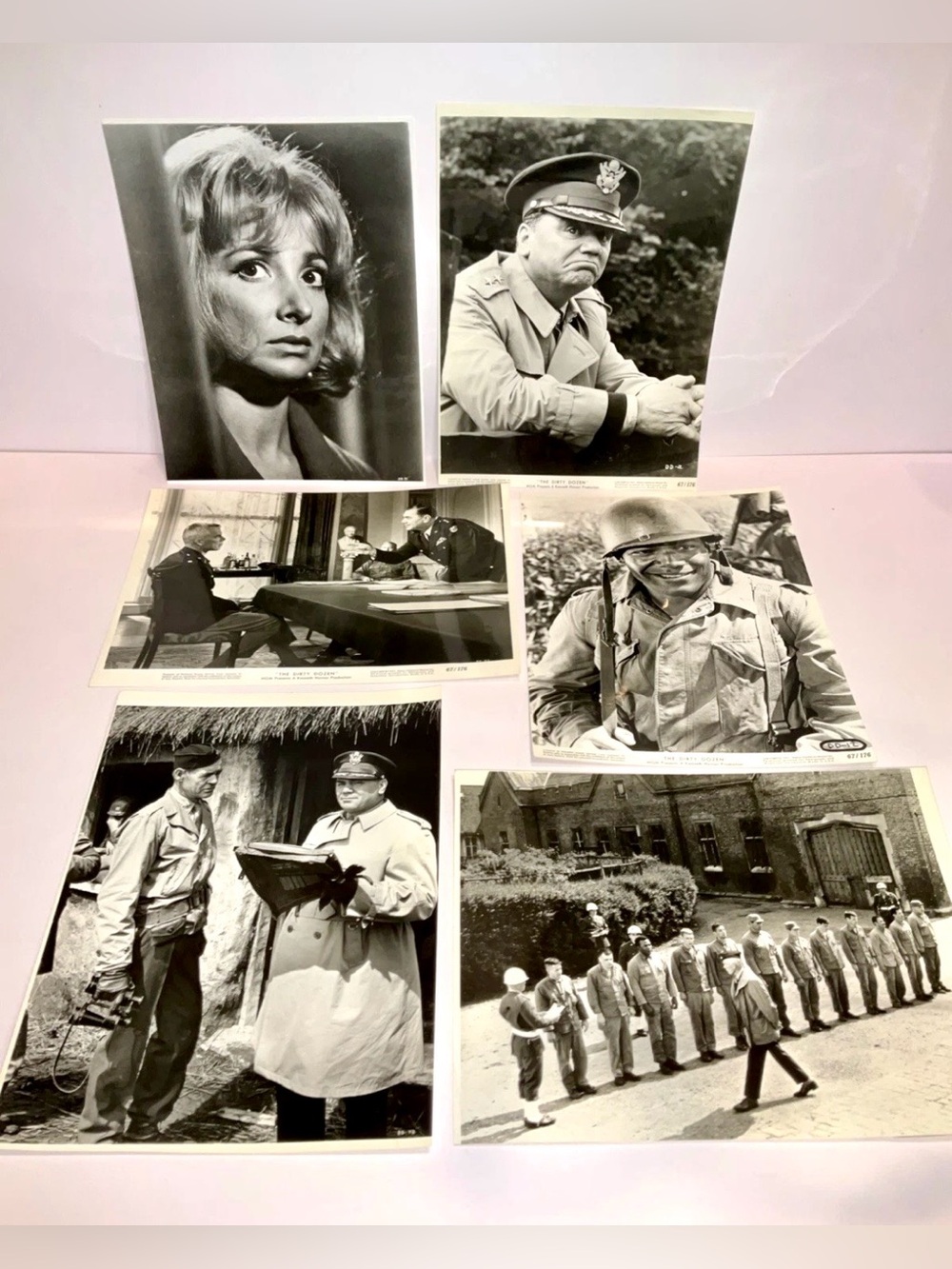 The Dirty Dozen 1967 Original B&W Movie Still Photo Lot of 6 MGM 67/176